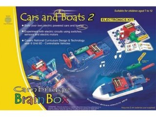 Cambridge BrainBox Elektronikai autók és hajók készlet (BB-4, 50 elektronikai kísérlet, 7-14 év)