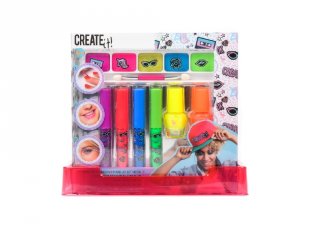 Canenco Create It! Make-up szett 7 db-os neon színekkel, kreatív készlet (6-10 év)