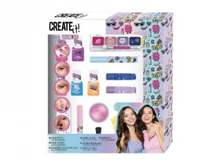 Canenco Create It! Make-Up szett neon és csillámló színekkel, kreatív készlet (6-10 év)