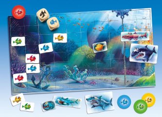 Cápakerülő, szórakoztató logikai társasjáték (Logis, 5-10 év)