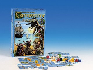 Carcassonne, Déltenger, 2001. Év Társasjátéka (Carcassonne Südsee, területfoglalós, stratégiai társasjáték, 7-99 év)