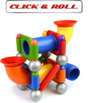 Click & Roll (Smartmax, mágneses építőjáték, 2-7 év)