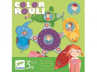 Color rouli (Djeco, 8474, színeket tanító gyerek társasjáték, 2,5-6 év)