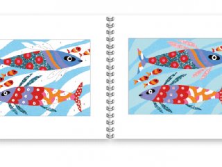 Csillámkép, homokkép, Szivárványos halak (Djeco, 8661, kreatív készlet, 6-11 év)
