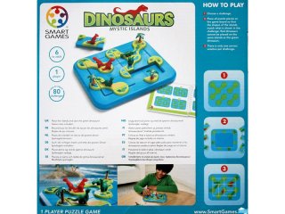 Dinoszauruszok, A rejtelmes sziget (Smart Games, logikai játék, 6-12 év)