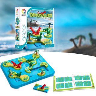 Dinoszauruszok, A rejtelmes sziget (Smart Games, logikai játék, 6-12 év)