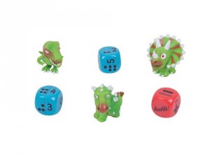Dinoszauruszos kockajáték (Zoobookoo, matekos társasjáték, 4-6 év)