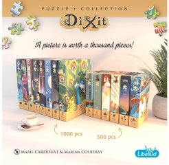 Dixit puzzle Kalandok, 500 db-os kirakó 1 db Dixit kártyával (8-99 év)