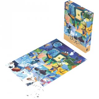 Dixit puzzle Kék hangulatok, 1000 db-os kirakó 1 db Dixit kártyával (14-99 év)