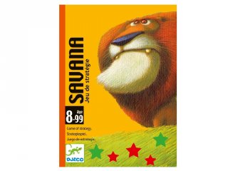Djeco stratégiai kártyajáték, Savana (5110, 8-99 év, snapszer típusú játék)- KIFUTÓ