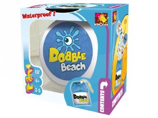 Dobble Beach (Waterproof, Asmodee, megfigyelés gyorsaság kártyajáték, 4-12 év)