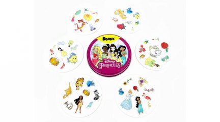 Dobble Disney hercegnők, Asmodee megfigyelős és gyorsasági kártyajáték (4-10 év)