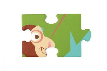Dzsungel puzzle, 100 db-os kirakó (Scratch, 5-10 év)