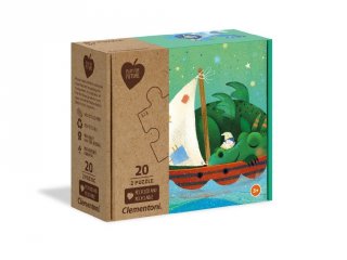 Édes álmok kirakó, 2x20 db-os puzzle (CLEM, 3-5 év)