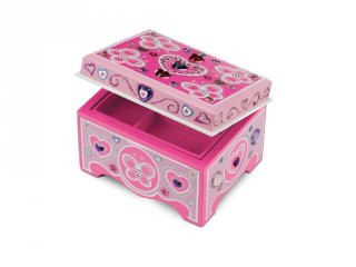 Ékszeres ládika díszítő készlet (Melissa&Doug, 8861, kreatív játék, 4-8 év)