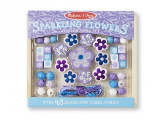 Ékszerkészítő szett Ragyogó virágok, Melissa&Doug kreatív fajáték (9494, 4-8 év)