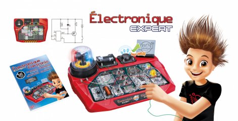 Elektronika készlet, tudományos játék 50 kísérlettel (7160, Buki, 8-14 év)
