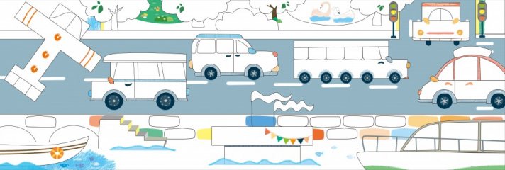 Építs és rajzolj! Közlekedés, kreatív építő készlet (Avenir, 3-8 év)
