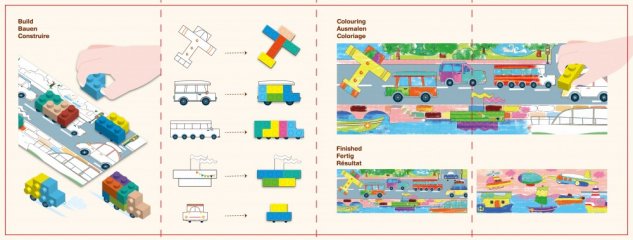 Építs és rajzolj! Közlekedés, kreatív építő készlet (Avenir, 3-8 év)