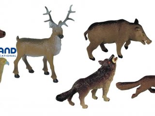 Erdei állatok (Miniland, 25126, 8 db-os állatkészlet, 3-9 év)