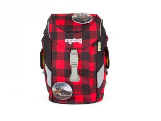 Ergobag Mini, Ergonómikus ovis hátizsák, Kockás munkagépes (ERG-MIP-001-997, gyerek hátizsák, 3-6 év)