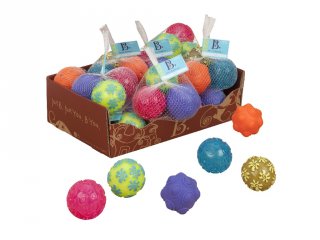 Érzékek labdái, Mini Oddballs, 3 db (B.Toys, tapintást fejlesztő játék, 6 hó-2 év