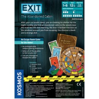 Exit: A játék, Az elhagyott kunyhó (taktikai szabadulós társasjáték, 12-99 év)