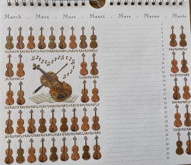 Exkluzív Szülinapi öröknaptár - Hangszerek (8368)