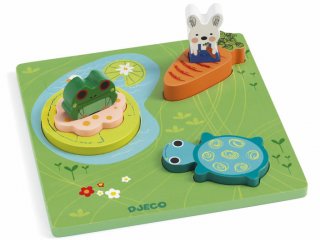 Fa formaberakó, Froggy (Djeco, 1047, tavas bébi fajáték, 0-2 év)