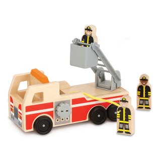 Fa tűzoltóautó (Melissa&Doug, autós fajáték, 1-7 év)