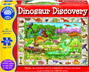 Fedezd fel a dinoszauruszokat! (Orchard, 150 db-os puzzle, 5-9 év)