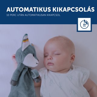 Felix róka szundikendő sírásérzékelő modullal, babajáték (ZAZU)