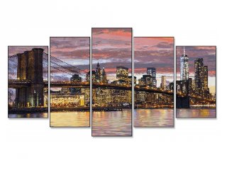 Festés számok szerint, New York hajnalban 72x132 cm, kreatív szett (12-99 év)