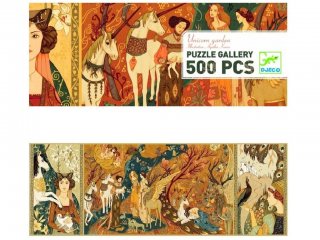 Festmény Puzzle, Egyszarvúak kertje (Djeco, 7624, 500 db-os kirakó, 8-99 év)
