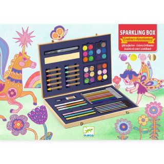 Festő- és rajzkészlet díszdobozban Sparkling, Djeco minőségi kreatív játék - 9797 (6-99 év)