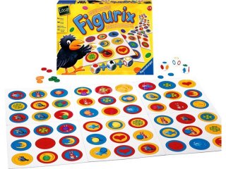 Figurix (forma-, szín-, és háttérkereső logikai társasjáték, 5-8 év)