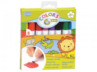 Filctoll készlet, Jumbo (Aladine, 8 db-os nagyméretű rajzeszköz, 1,5-5 év)