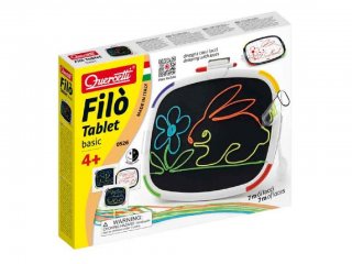 Filó Tablet tépőzáras rajzoló játék (0526, Quercetti, zsinóros képkészítő kreatív játék, 4-10 év)