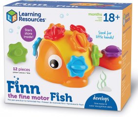 Finn finommotorika fejlesztő halacska, Learning Resources készségfejlesztő játék (9093, 1,5-3 év)