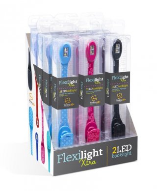 Flexilight hajlítható olvasólámpa és könyvjelző, Black dots, dupla led-es