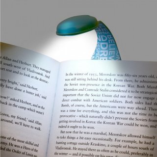 Flexilight hajlítható olvasólámpa és könyvjelző, Blue Words 