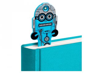 Flexilight hajlítható olvasólámpa és könyvjelző, Kék robot