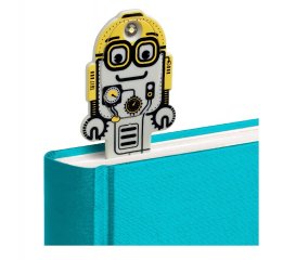 Flexilight hajlítható olvasólámpa és könyvjelző, Szürke robot