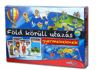 Föld körüli utazás gyermekeknek (Noris, családi-, és oktató társasjáték, 6-12 év)