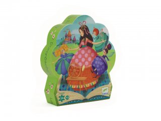 Formadobozos puzzle, Csipkerózsika (Djeco, 7203, 24 db-os kirakó, 3-5 év)