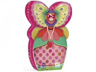 Formadobozos puzzle, Pillangókisasszony (Djeco, 7234, 36 db-os puzzle, 4-8 év)