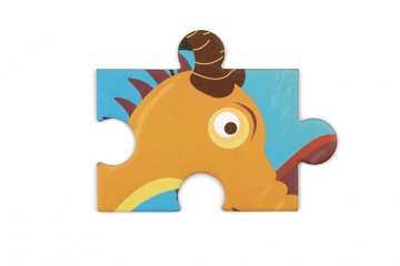 Formadobozos puzzle Sárkányok, 60 db-os kirakó (Scratch, 4-8 év)
