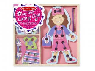 Fűzős öltöztető játék, Lány (Melissa& Doug, 19496, kreatív játék, 3-7 év)