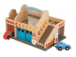 Garázs és autómosó fából (Melissa&Doug, 9271, autós szerepjáték, 2-6 év)