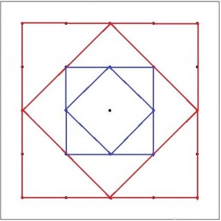 Geotábla, kétoldalas, 23x23 cm (1db, Geoboard, kézügyesség fejlesztő, gumis, kreatív képalkotó játék, 3-10 év)